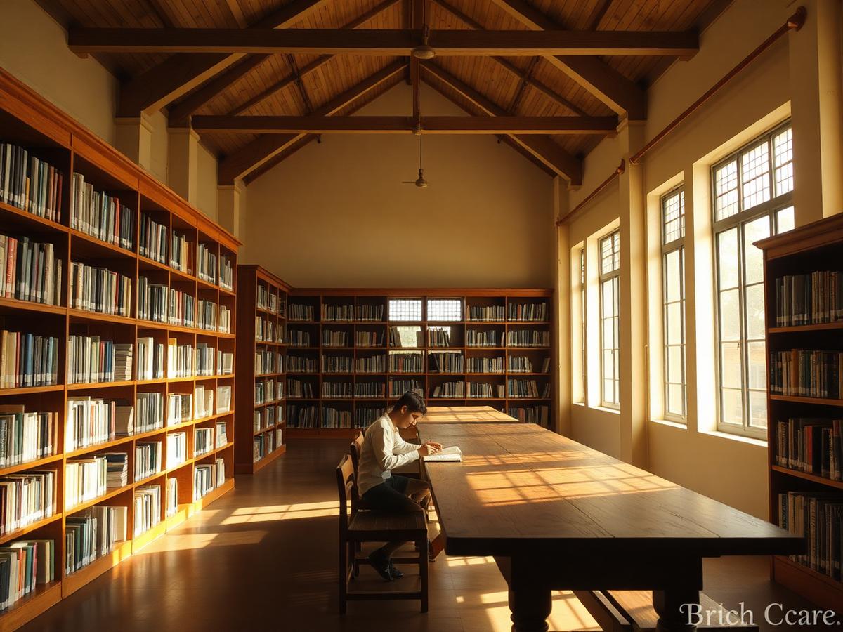 The library before class